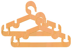 Kuber Industries Plastic 10 Pieces Baby Hanger Set for Wardrobe (Peach) -CTKTC039151