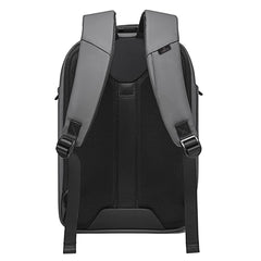 THE CLOWNFISH Water Resistant Polyester Unisex 15.6 inch Travel Laptop Backpack with USB Port (Grey)