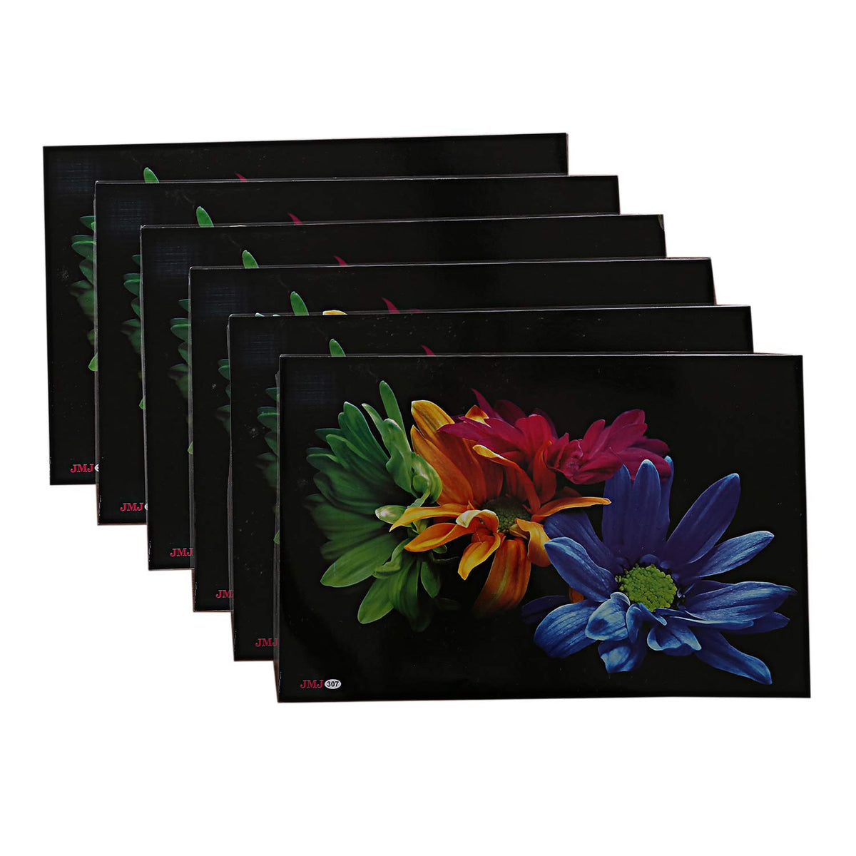 Kuber Industries PVC 6 Pieces Reversible Dining Table Placemat Set (Multi)-CTKTC028150