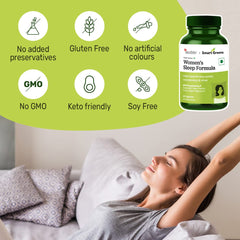 andMe Smart Greens Women’s Sleeping Pills | Vegan & Plant Based | Sleeping Tablets Strong Sleep | Helps Improve Sleep Quality, Concentration & Stress | Non-GMO | Gluten Free | 60 Capsules