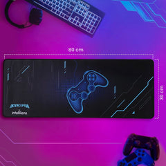 INTERCEPTOR by Intellilens Gaming Mouse Pad | Anti Slip Base, Control Edition, Water Resistance, Precision Move, Premium Leather mat for Desktop & Laptop