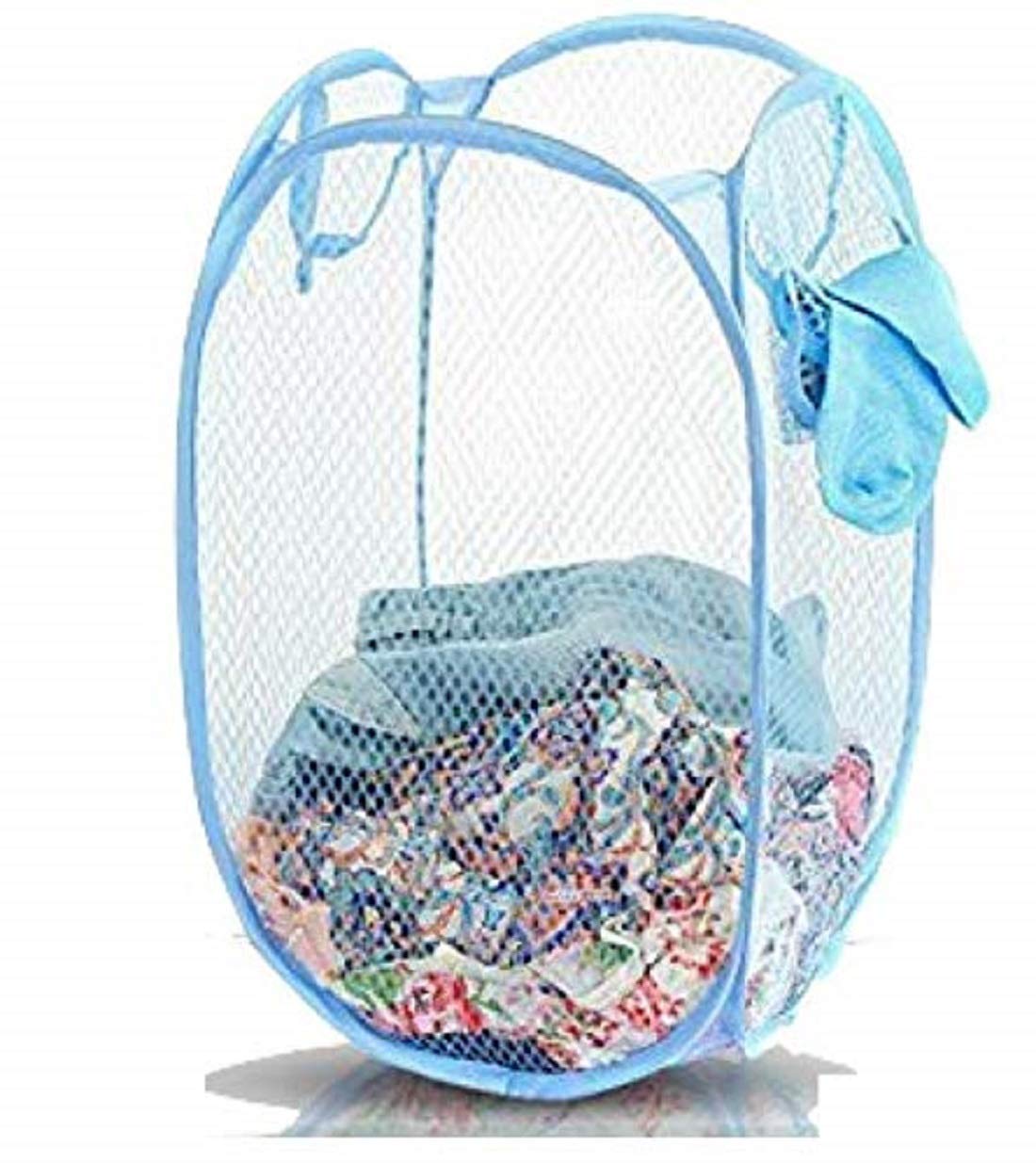 Kuber Industries Nylon Mesh Laundry Basket, 20Ltr (Multi)-CTKTC026030