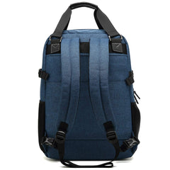 CoolBELL Backpack Multifunction 17 Inch Business Laptop Backpack Nylon Water Resistant Backpack (Blue)