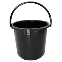 Kuber Industries 3 Pieces Plastic Bucket, Stool & Tub Set (Black)
