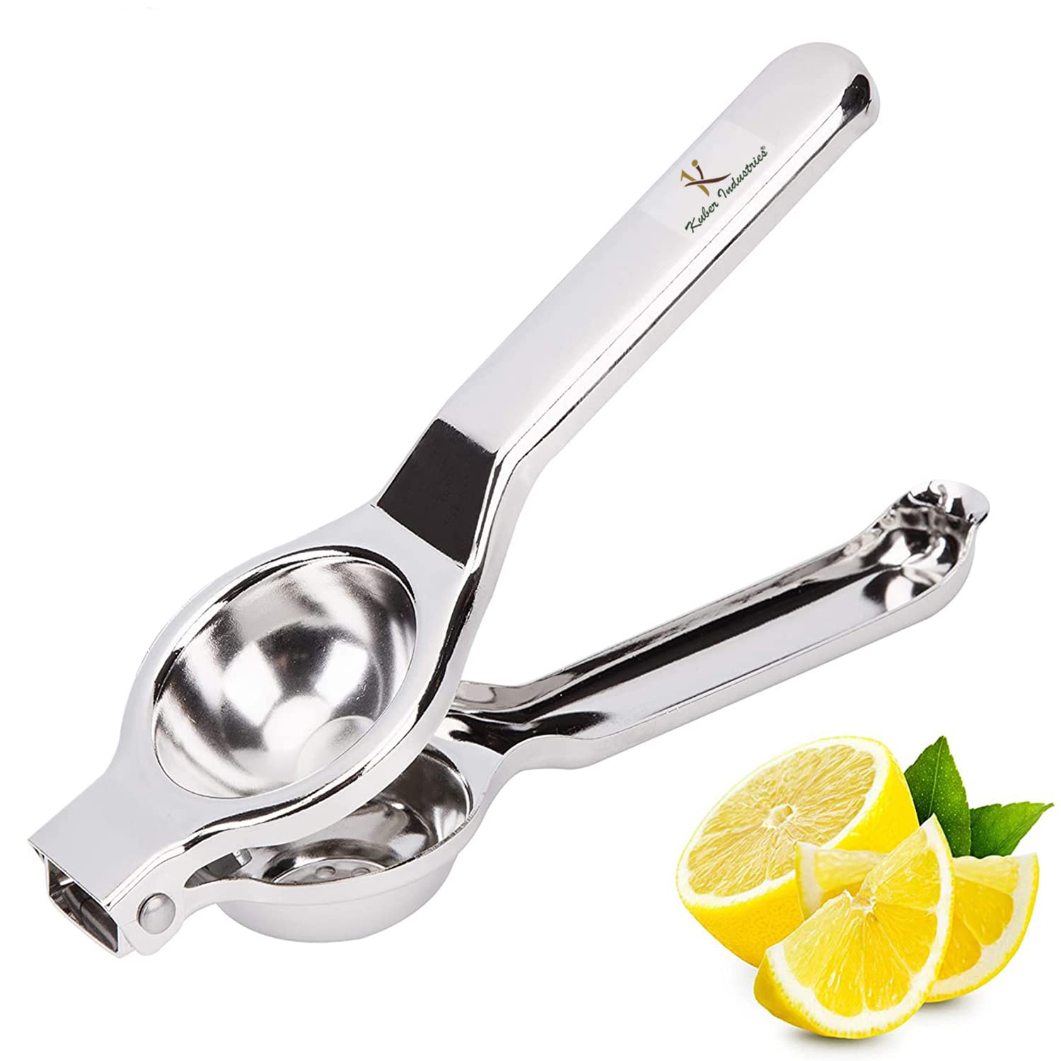 Heart Home in Manual Stainless Steel Lemon Squeezer/Juice Extractor with Bottle Opener (Silver)