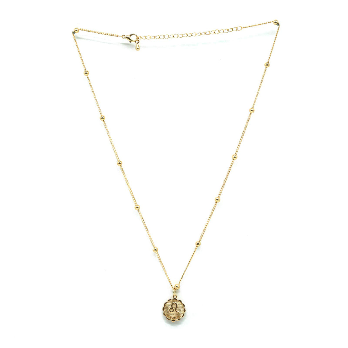 Joker & Witch Women's Metal Alloy Leo Zodiac Pendent (Yellow)