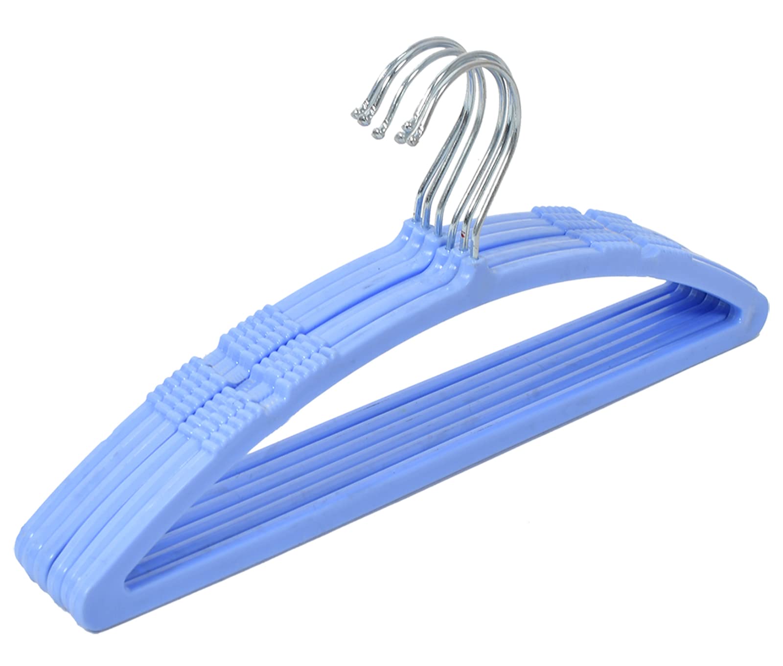 Baby Blue Plastic Kids Wear Set Hanger