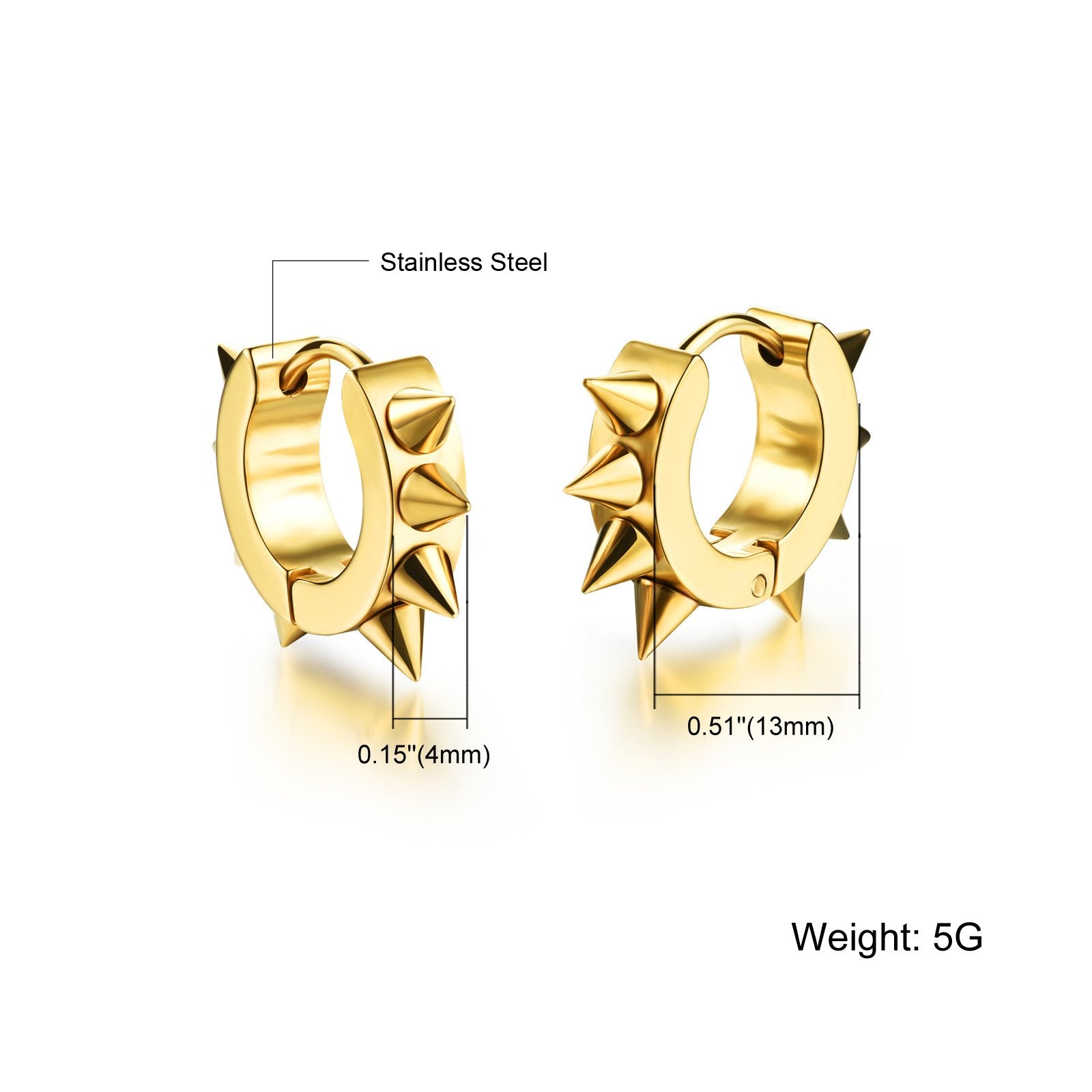 Yellow Chimes Stud Earrings for Men Magnetic Non-Piercing 316L –  YellowChimes