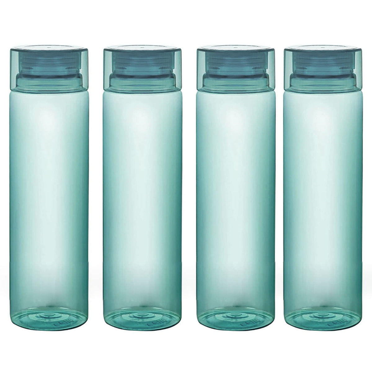 Urbane Home BPA Free Plastic Water Bottles | Breakproof, Leakproof, Food Grade PET Bottles | Water Bottle for Kids & Adults | Plastic Bottle Set of 4 |Green