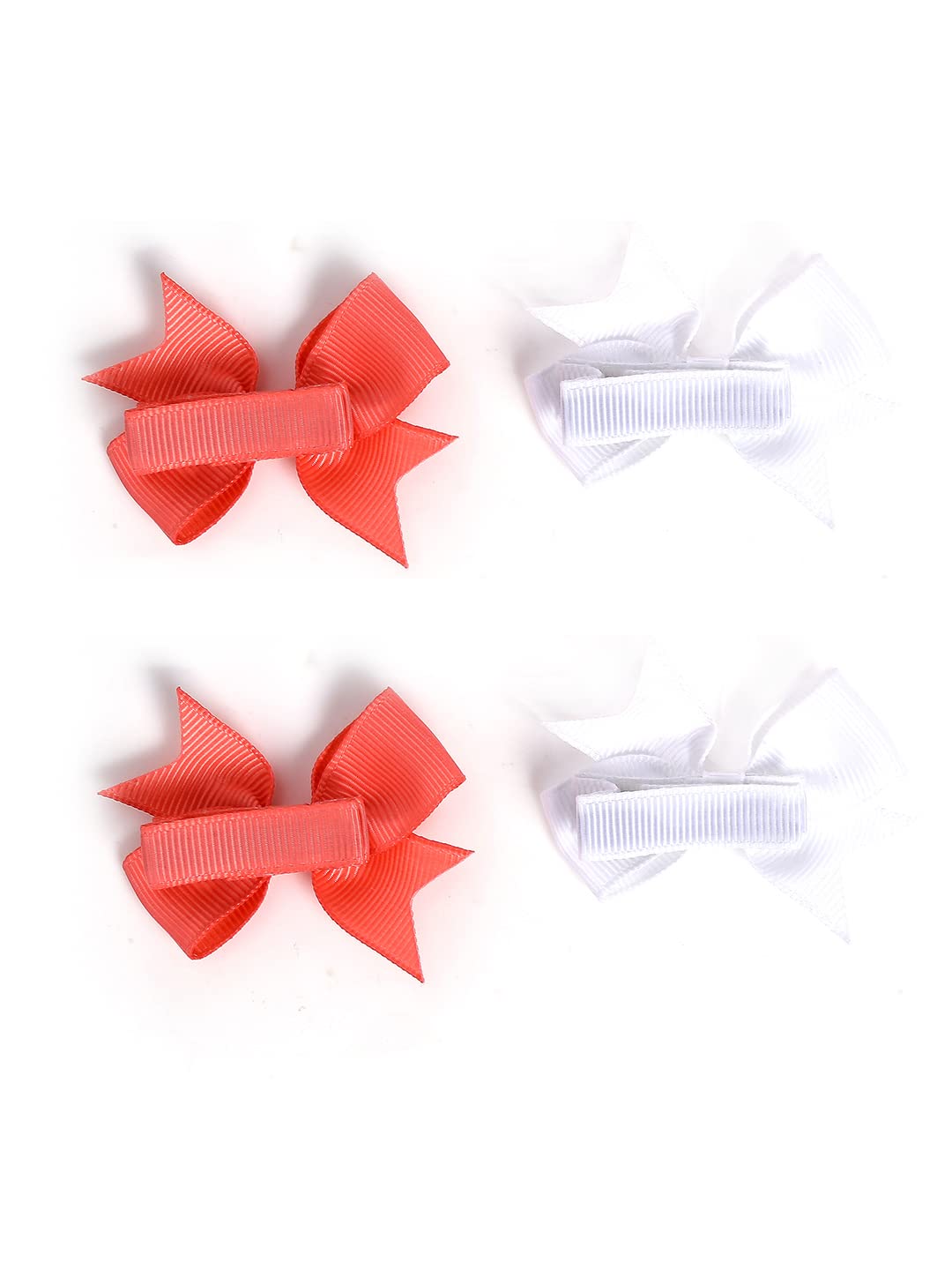 Melbees by Yellow Chimes Hair Bands for Girls Kids Hair Accessories for Girls Baby Hair Band 2 Pcs Bow Hair Band Multicolor 4 Pcs Hair Clips Hairband for Girls Kids Head Bands for Girls Kids & Toddlers