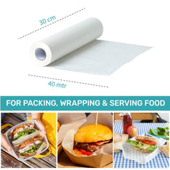 The Better Home Greaseproof Foil Paper (40 Meters) | Non-Stick Food Wrapping Paper Roll | Natural Foil Paper for Kitchen | Food-Grade | Vegan | for Oven, Microwave & Freezer……