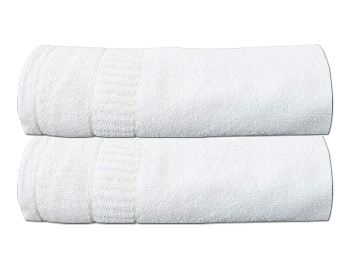 Kuber Industries 500 GSM Cotton Bath Towel|Super Absorbent Towel|Bath Towel for Men and Woman|Lightweight & Odour Free|Pack of 2 (White)