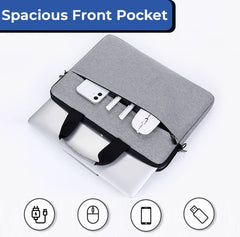 Homestic Laptop Bag|Oxford Foam Padded Compartment|Detachable Strap Shoulder Bag|Laptop Bag For Men & Women|Compatible With 13”,14”,15” Devices|Grey