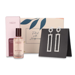 Gleevers Valentine Gift for Girlfriend |Pack of 2 Perfume (30ml) & Rose Gold Bracelet| Birthday Gift for Women | Anniversary Gift for Wife | Birthday Gift for Mother