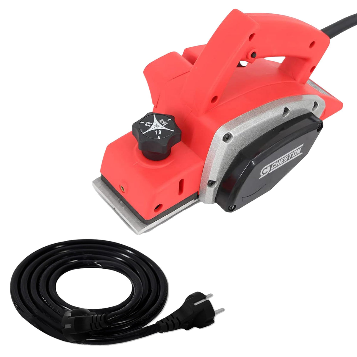 Cheston Electric Planer 550 wt 16000 rpm + 5 Meter Extension 2 Pin Cord Capacity Upto 1000W