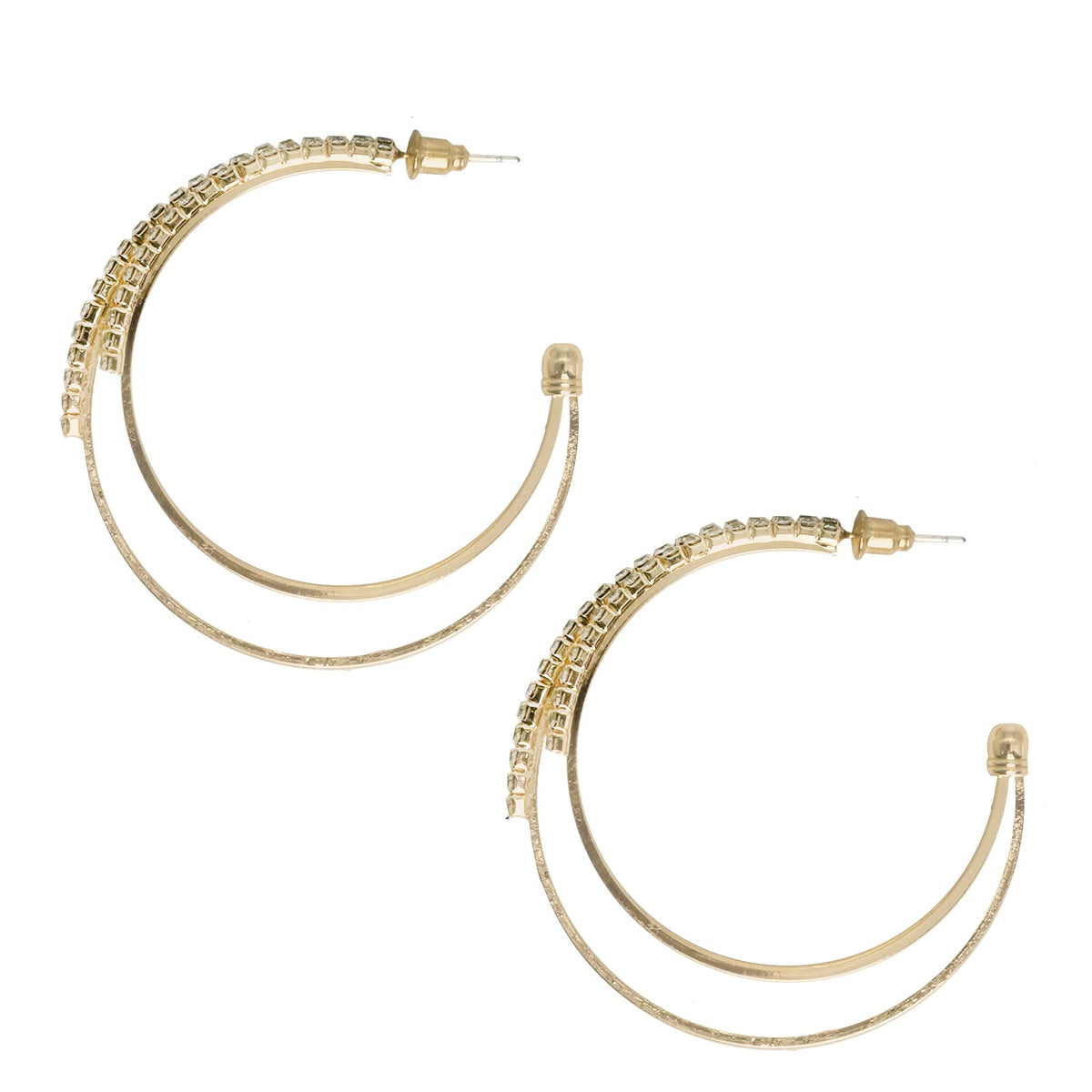 Joker & Witch Saturday Night Gold Hoops for Women