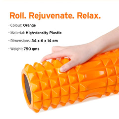 HEAD Deep Tissue Muscle Massage Roller - Pain Relief & Recovery | Cramping, Tightness | Home & Gym Fitness