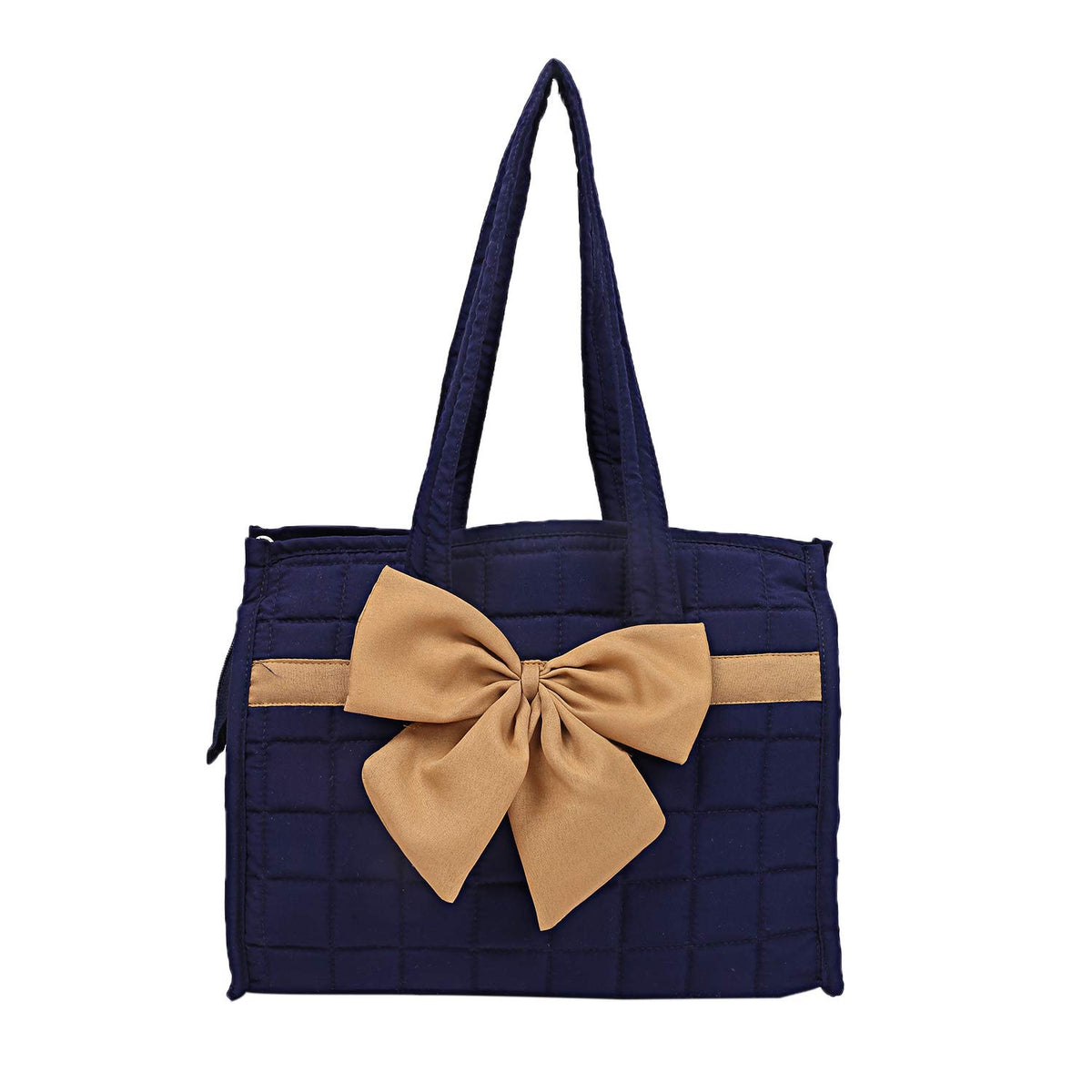 Kuber Industries Cotton Women Hand Bag (Blue) -CTLTC10556