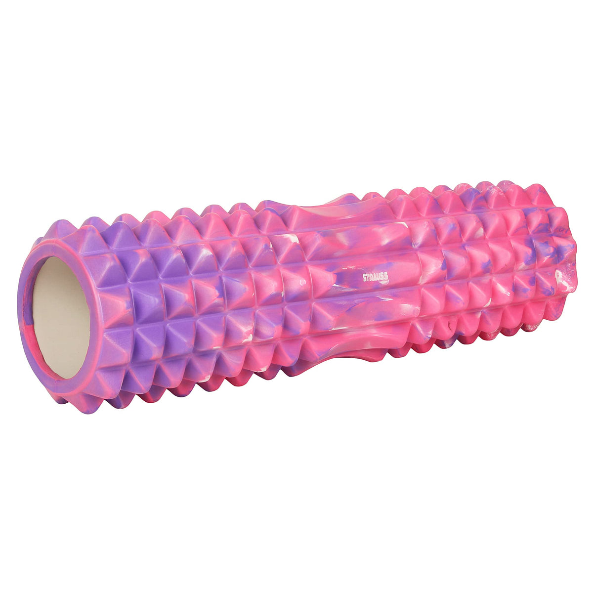 Strauss Grid Foam Roller | Eco-Friendly Spikes Foam Roller | Premium Eva Foam | Light Weight & Travel-Friendly Foam Roller for Relieve Muscle Tightness, Soreness & Inflammation ,45 CM (Multicolor Pink)