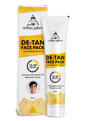 UrbanGabru De-tan Face Pack with Vitamin C & Aloe Vera Extracts | Tan Removal in 10 Mins | Brings Back Natural Colour (100 gm)