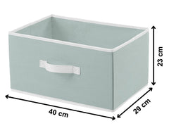 Kuber Industries Non-Woven Rectangular Flodable Cloth Storage Box, Pack of 4 (Grey & Brown)-HS40KUBMART23931