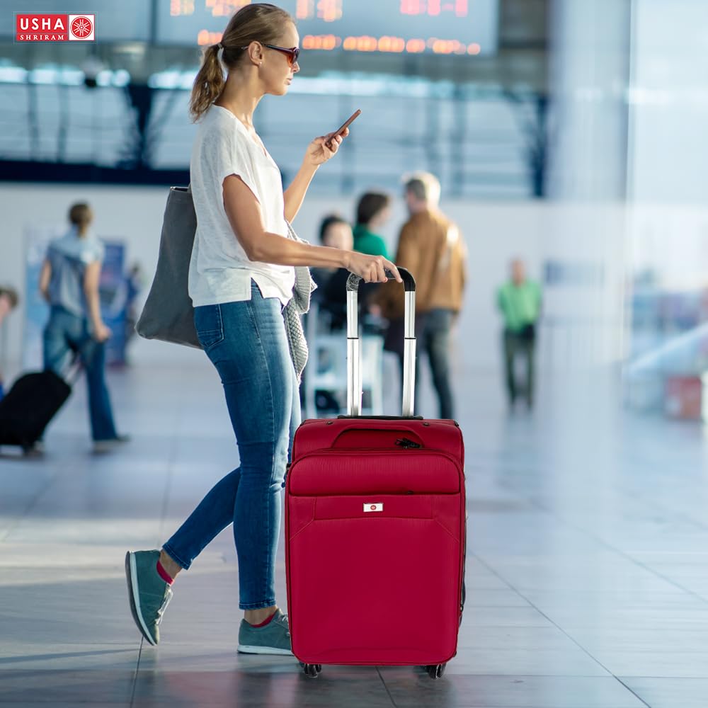 USHA SHRIRAM Check-in Bag 24 inch - 65cm Collapsible Luggage Bag Polyp –  Dpanda Store
