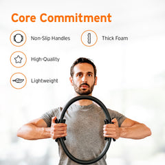 HEAD Pilates Ring - Full Body Toning Fitness | Stretching, Relaxation (Black) | Training Ring (38 CM) (Pilates Ring)