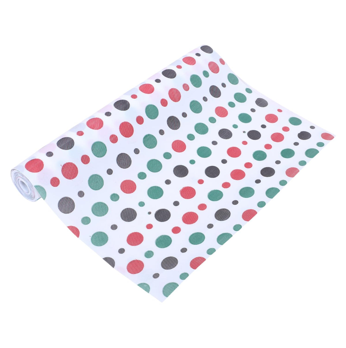 Kuber Industries Shelf Liner | EVA Kitchen Cabinet Shelf Mat | Anti-Slip Bathroom Mat | Fridge Mat | Table Mat | Multi Dot Print Wardrobe Mat | 1.5 Meter | White