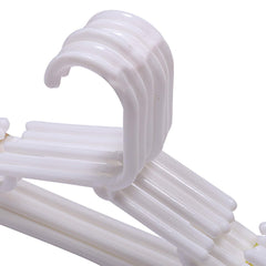 Kuber Industries Plastic 18 Pcs Baby Hanger Set for Wardrobe (White) -CTLTC011029