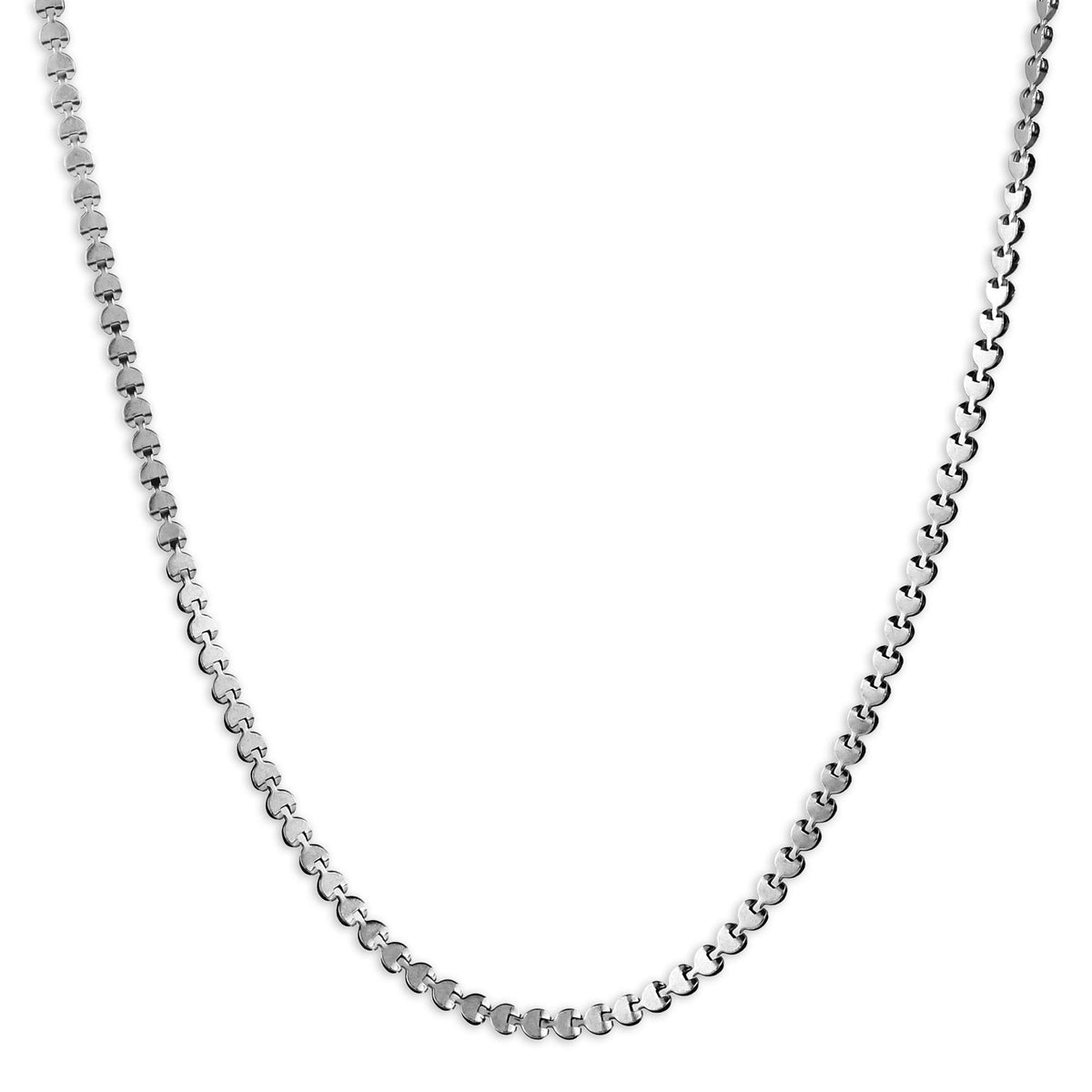 Yellow Chimes Classic 316L Stainless Steel Silver Chains for Men