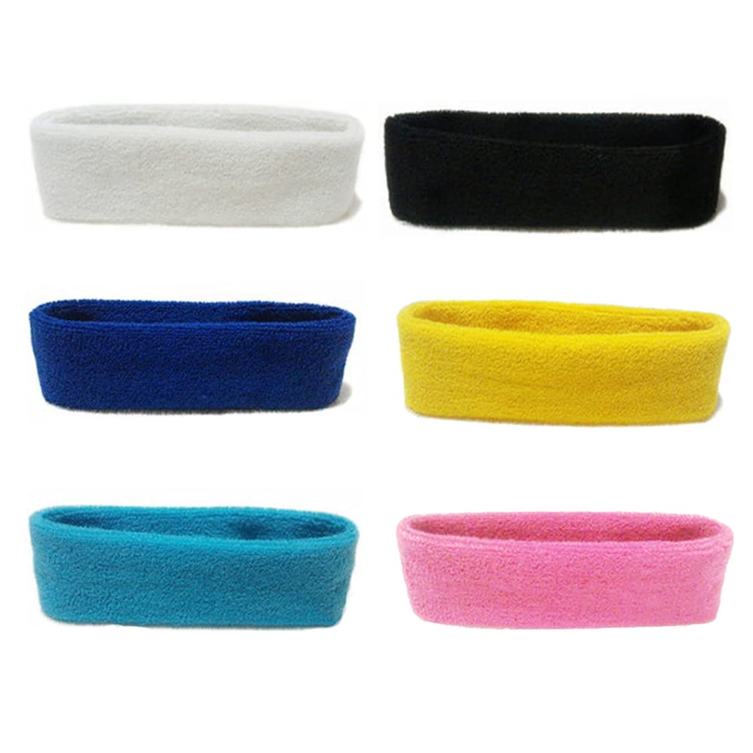 Yellow Chimes Head Band for Women Men Gym Headband for Men Sports Headband for Workout Hairband Elastic Exercise Headband for Women Sweatbands for Running, Gym, Yoga, Cycling, Tennis, Cricket and Other Sports - Unisex Wearability