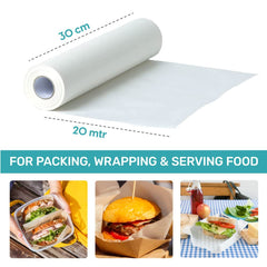 The Better Home Greaseproof Foil Paper 20 Meters (Pack of 3) | Non-Stick Food Wrapping Paper Roll | Natural Foil Paper for Kitchen | Food-Grade | Vegan | for Oven, Microwave & Freezer‚Ä¶