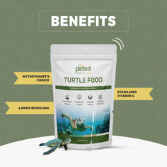 Petvit Turtle Food with Essential Vitamins | Supports Growth, Color, and Immunity - 1kg