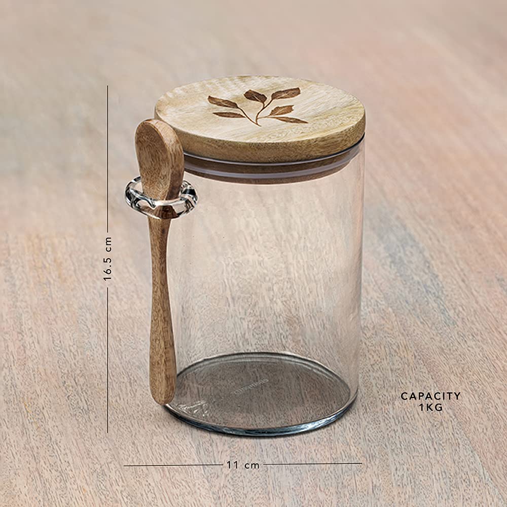 Buy Farmhouse Flair Glass Jar - Small Online - Ellementry