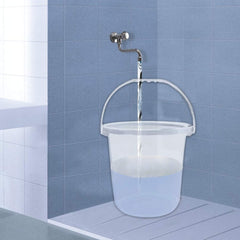 Kuber Industries Bucket for Bathroom|Bucket 16 LTR|Plastic Bucket Fot Bathroom, Kitchen (White)
