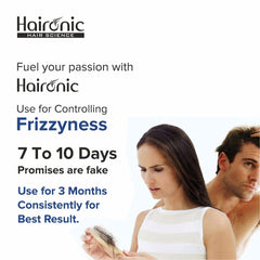 Haironic Hyaluronic Acid Hydrating, Hair Thinning Post Wash Treatment Hair Serum | All Hair Types, Controls Frizz, Brittleness, Hair Loss - 100ml (Pack of 3)