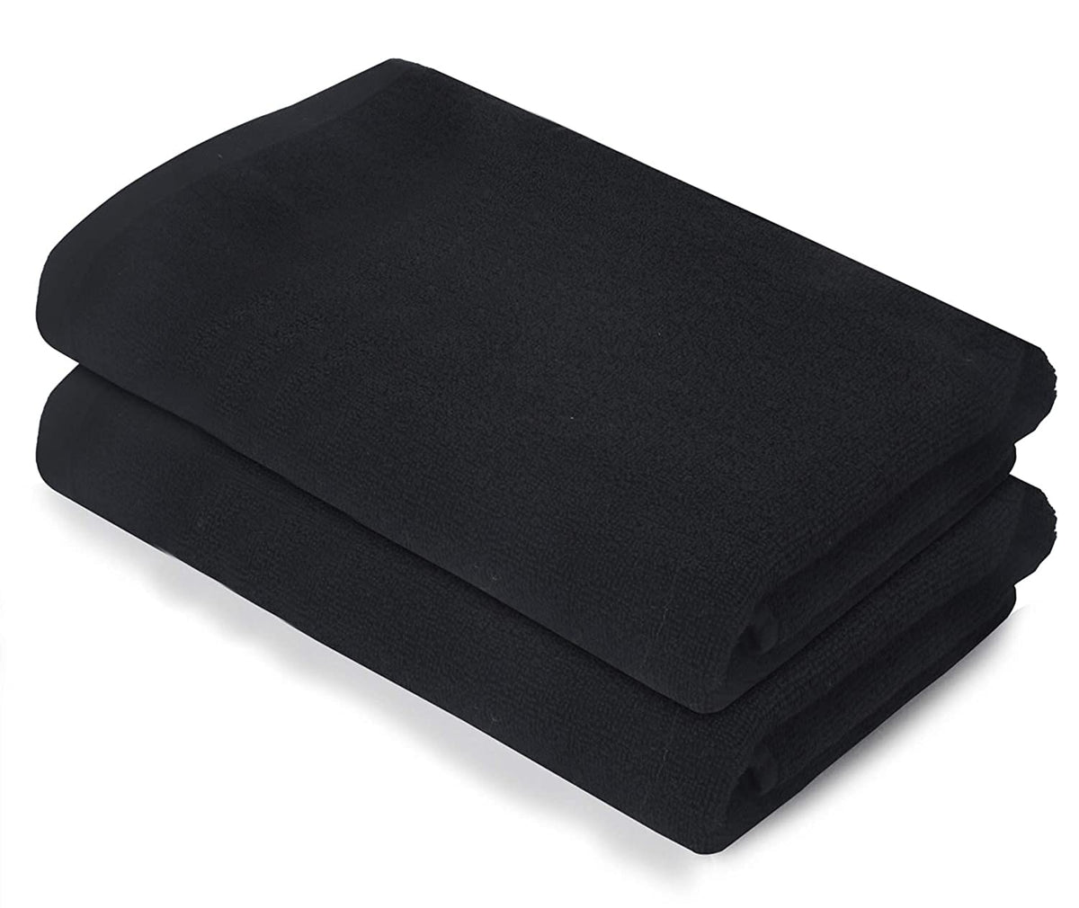 Kuber Industries Luxurious, Soft Cotton Towel, 30"x60"(Black, 2 Pieces, Model: KUBMART016036)