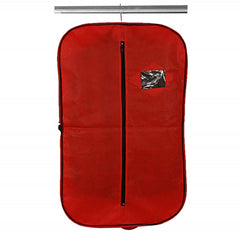 Kuber Industries Embossed Design 4 Pieces Foldable Non Woven Men's Coat Blazer Cover (Red & Golden) -CTKTC042289