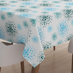 Encasa Homes Printed Table Cloth 6 ft for 4 to 6 Seater Dining Table, 100% Silky Polyester, Machine Wash to Remove Food Stains, Non-Fading, Non-Shrinking, Cheap & Durable - Blowball