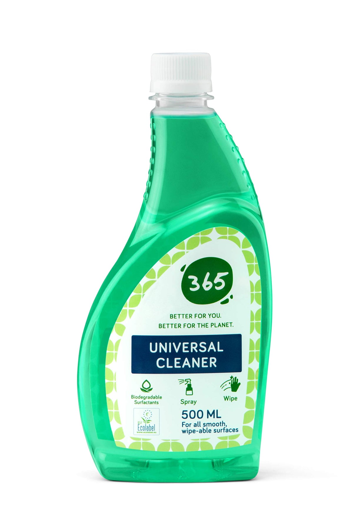 365 Universal All Purpose Cleaner (Spray) – 500ml | Certified with ECOLABEL, Biodegradable, Non-Toxic cleaner for all type of Hard Surfaces