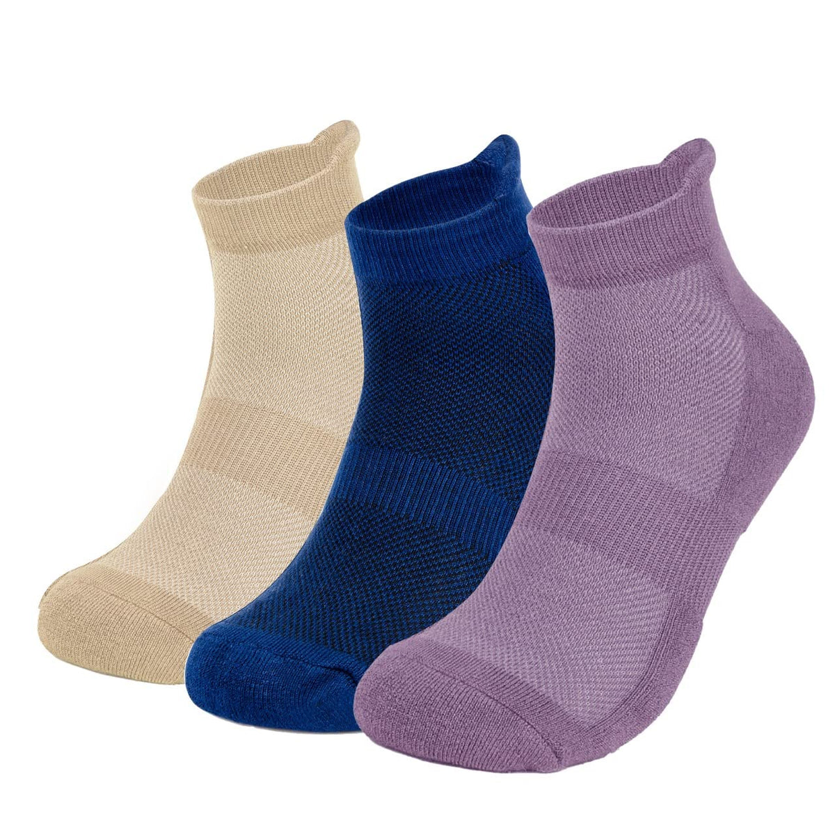 Mush Bamboo Ankle Socks for Women || Ultra Soft, Anti Odor and Anti Blister Design || For Casual Wear, Sports, Running, & Gym use || Free Size (Pack of 3)