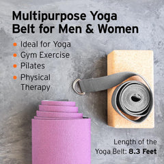 HEAD Yoga Belt - 8.3 Feet | Durable & Comfy Texture | Women & Men