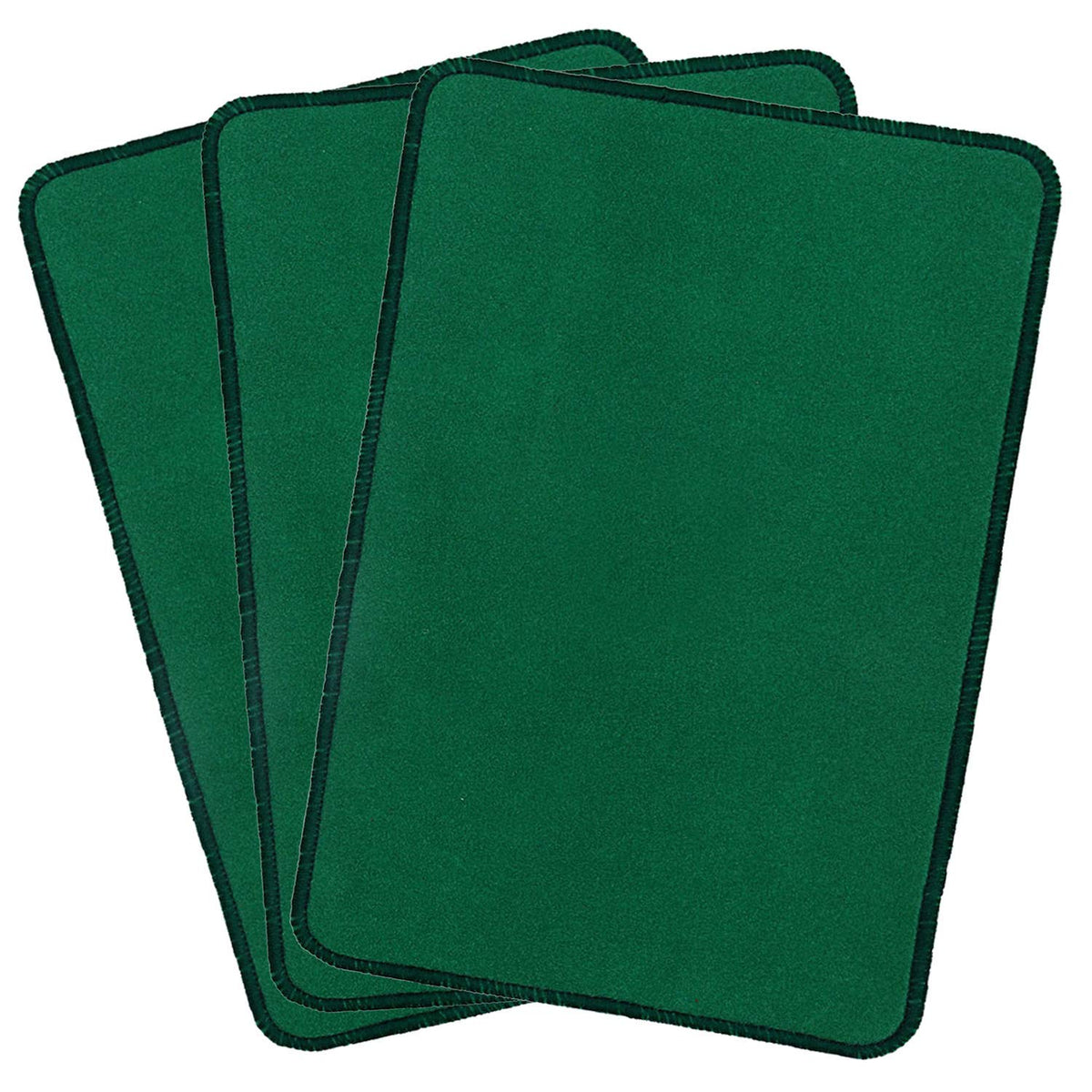 Kuber Industries Microfiber Anti Slip 3 Pieces Door Mat 22"x14", Green - CTKTC21896