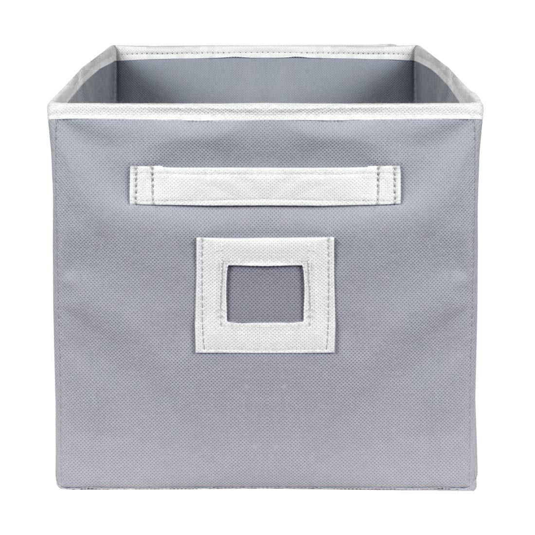 Kuber Industries Non Woven Fabric Foldable Storage Cube Toy, Books, Shoes Box with Handle (Grey, Extra Large) - KUBMART2121-2 Pieces