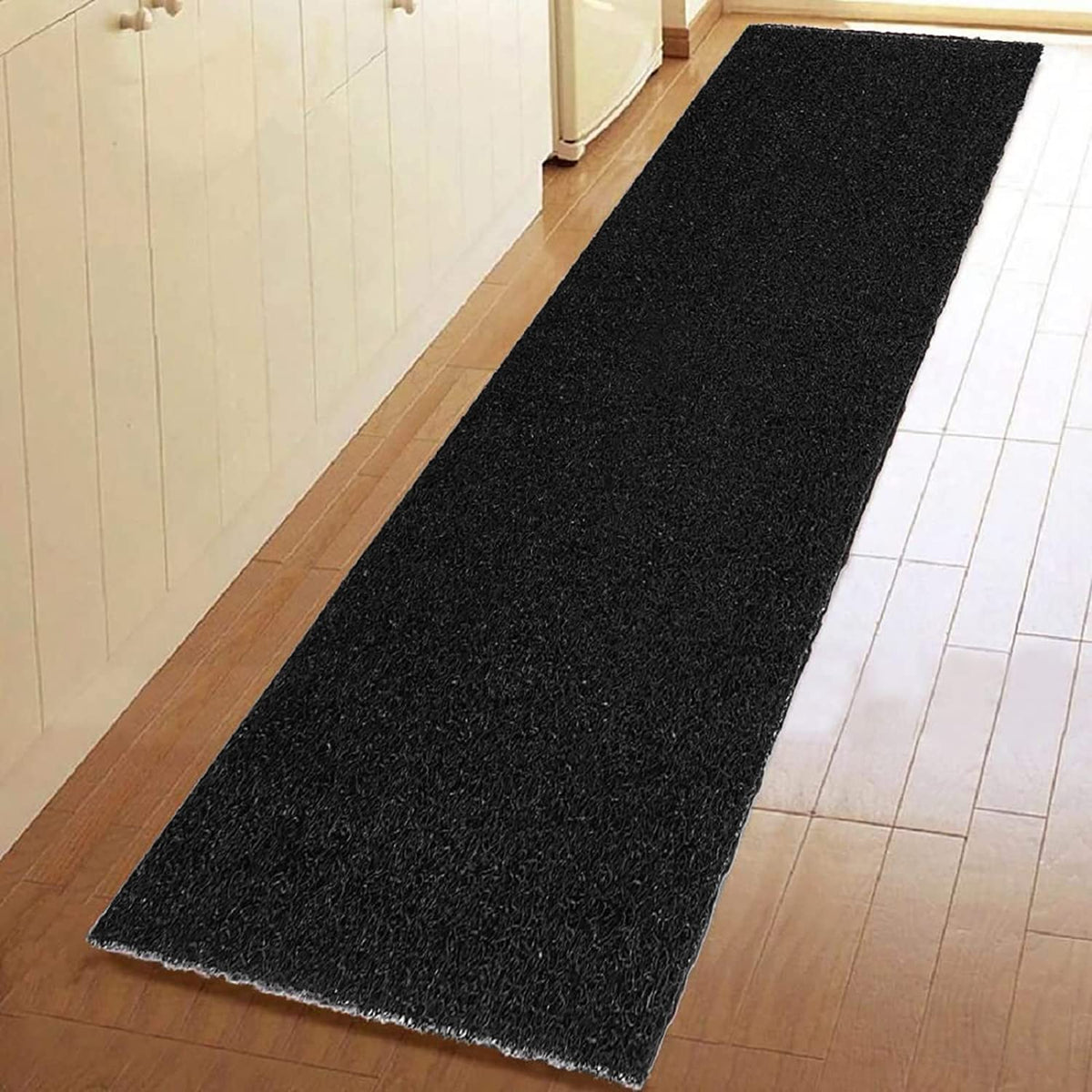 Kuber Industries Rubber 1 Piece Floor Mat Door Mat 2x6 Feet (Black)