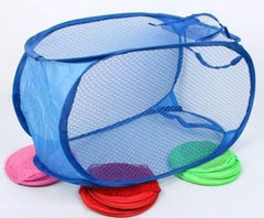 Kuber Industries Mesh Laundry Basket - Colour and Print Might Vary According to availibility (KUBL1223)
