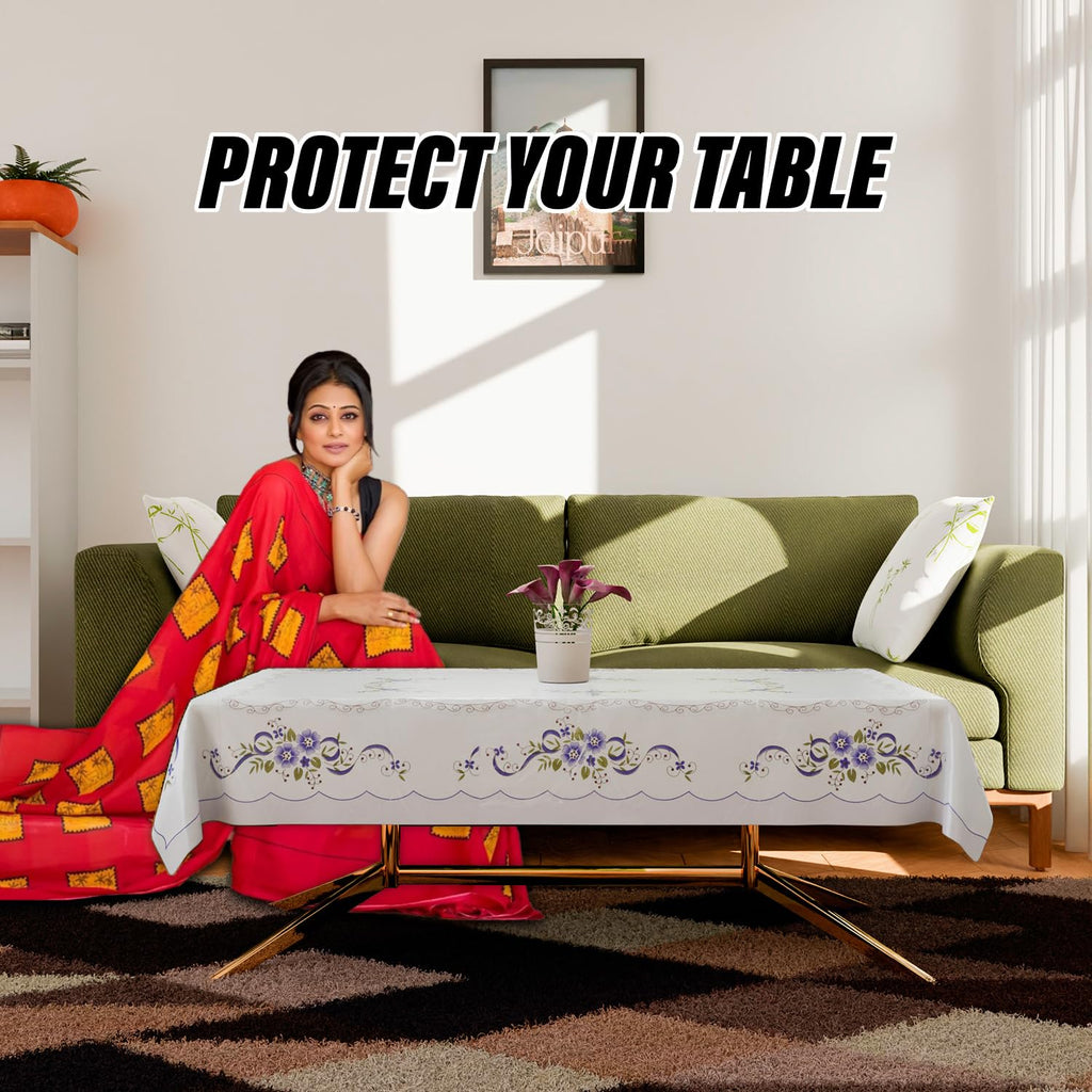 Kuber Industries Center Table Cover | Alloy PVC Flower Center Table ...