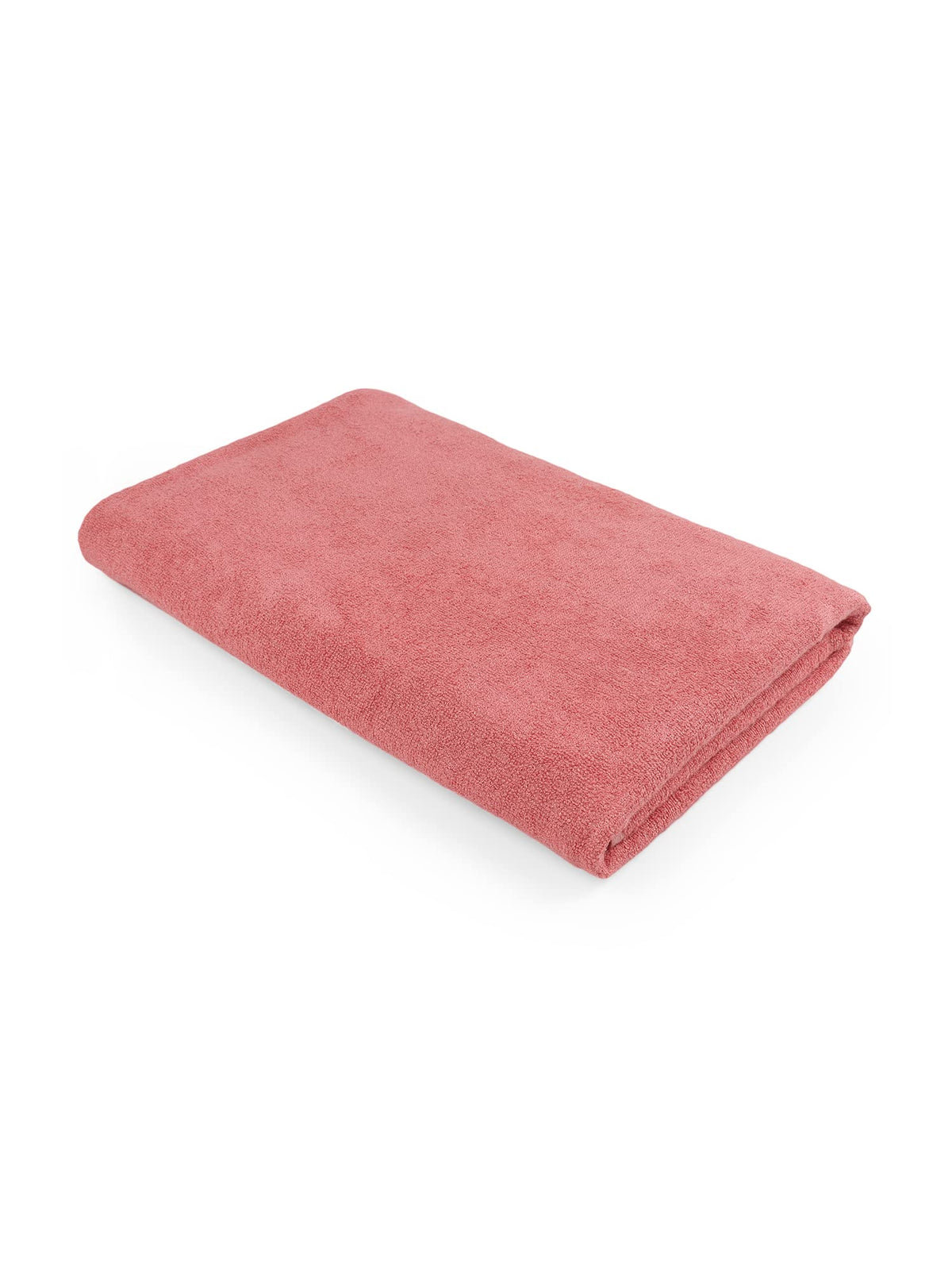 Mush Duo - One Side Soft Bamboo Other Side Rough Cotton - Special Dual Textured Towel for Gentle Cleanse & Exfoliation (1, Coral Orange)