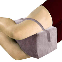 Kuber Industries 2 Pieces Memory Foam Orthopedic Knee Support Leg Rest Pillow for Side Sleepers, for Relief from Sciatica, Back Pain, Leg Pain (Grey)-CTKTC039227