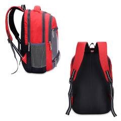 THE CLOWNFISH Karleen Series Polyester 28 Litres Unisex Travel Laptop Backpack for 15.6 inch Laptops (Red)